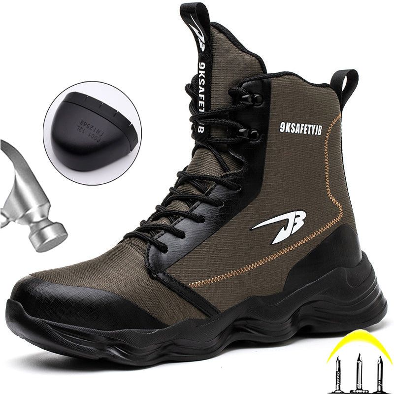 Safety shoes boots work steel toe cap anti-smash puncture-proof 