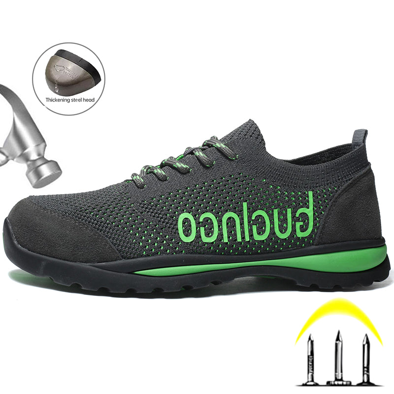 Guglngo work safety shoes breathable lightweight unisex