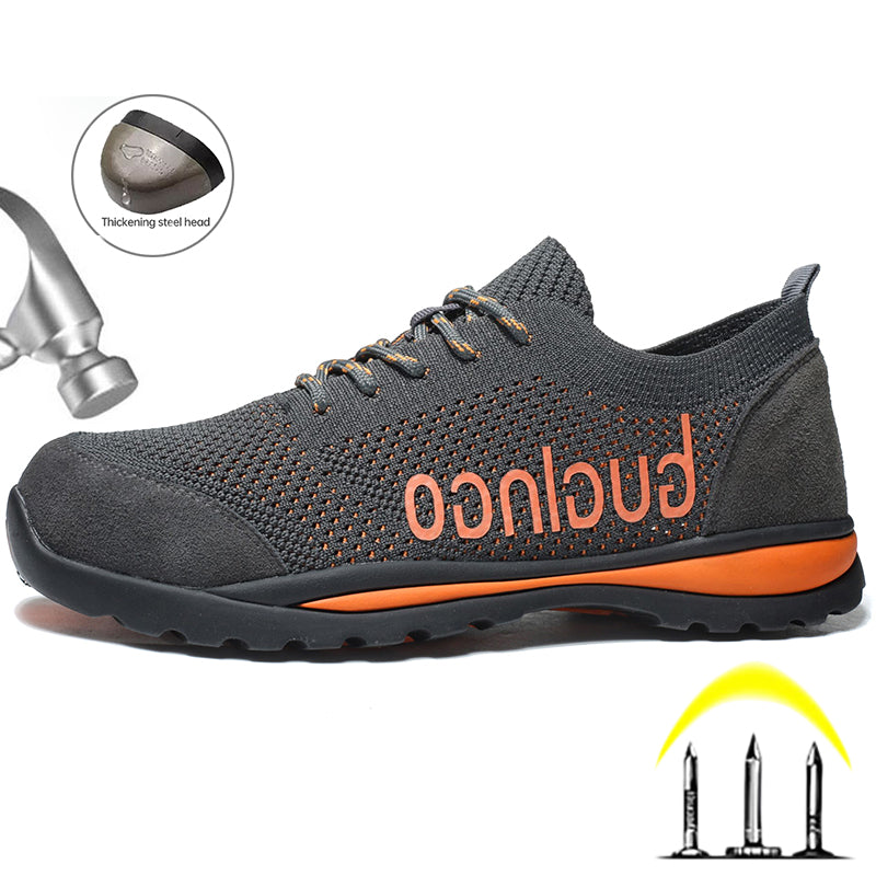 Guglngo work safety shoes breathable lightweight unisex