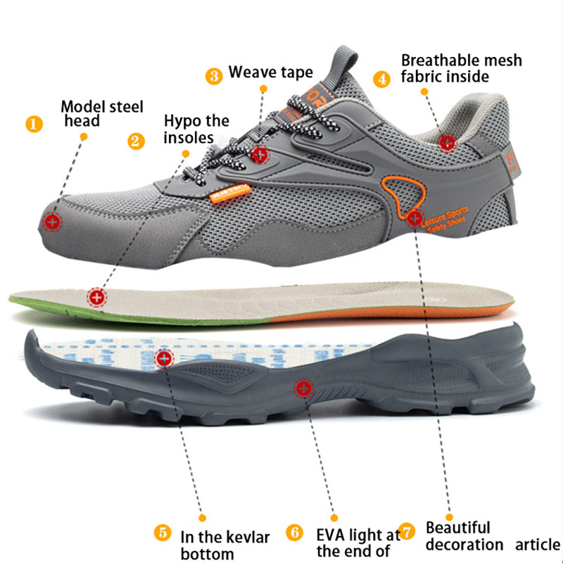 Zapatos de seguridad con aislamiento de 10kV, antigolpes, antipinchazos, botas de trabajo con punta compuesta